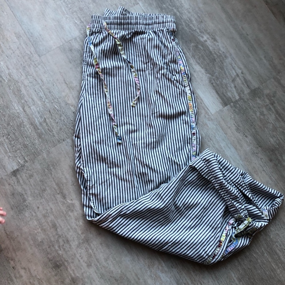 B&W Striped PJ Pants
